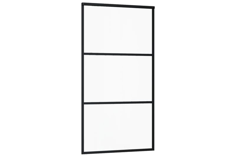 skydedør m. monteringssæt 102x205 cm - Sort - Hus & renovering - Byggeri - Dørre & porte - Skydedøre