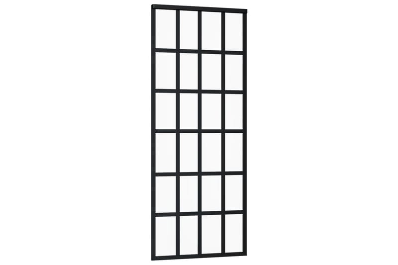 skydedør m. monteringssæt 76x205 cm - Sort - Hus & renovering - Byggeri - Dørre & porte - Skydedøre