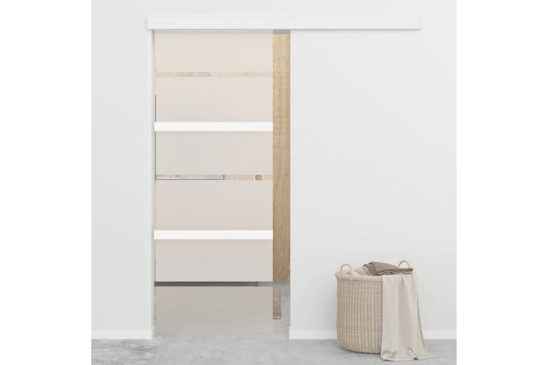 Skydedør Med Stop Sikkerhedsglas Og Aluminium 76x205 cm - Hus & renovering - Byggeri - Dørre & porte - Skydedøre