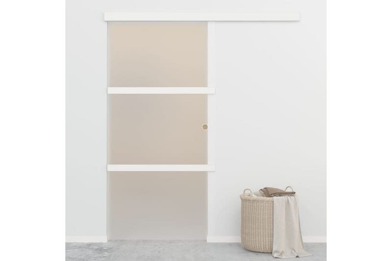 Skydedør Med Stop Sikkerhedsglas Og Aluminium 90x205 cm - Hus & renovering - Byggeri - Dørre & porte - Skydedøre