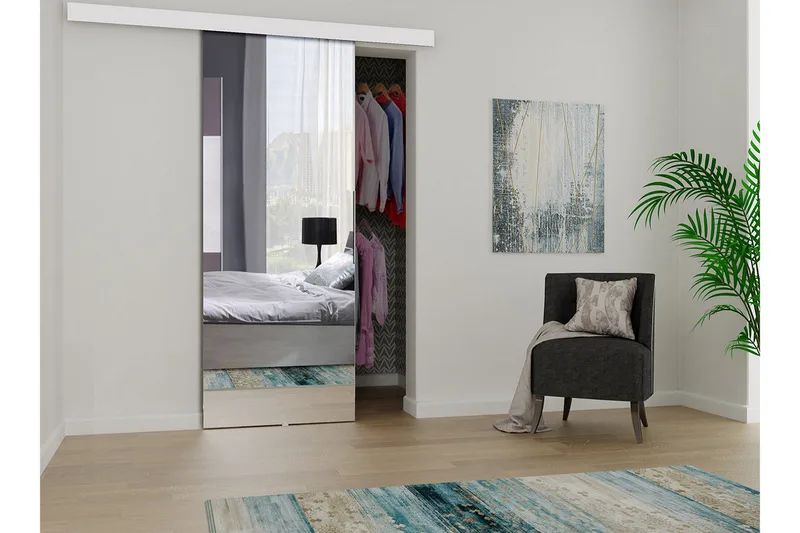 Alata Dør 204x86x205 cm - Hus & renovering - Byggeri - Dørre & porte - Skydedøre - Indvendig skydedør