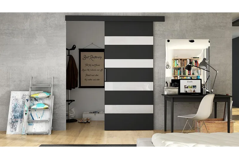 Skydedør - Hus & renovering - Byggeri - Dørre & porte - Skydedøre - Indvendig skydedør