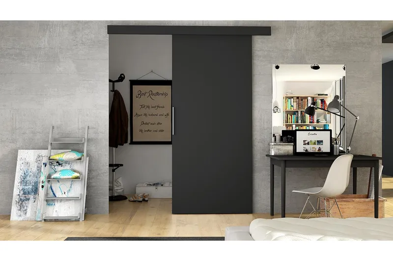 Skydedør - Hus & renovering - Byggeri - Dørre & porte - Skydedøre - Indvendig skydedør