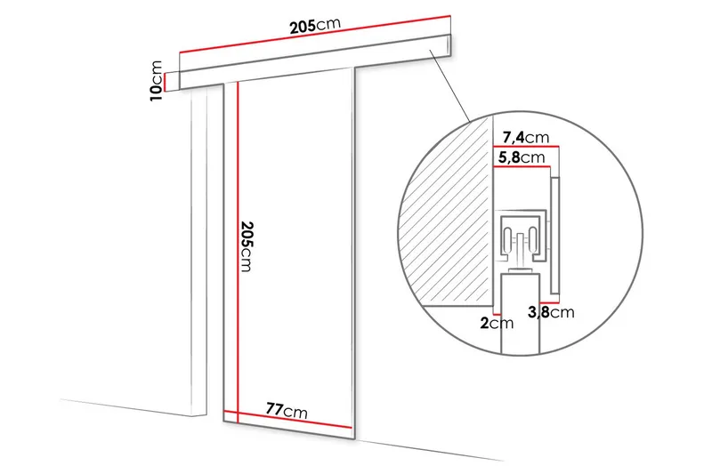 Skydedør - Hus & renovering - Byggeri - Dørre & porte - Skydedøre - Indvendig skydedør