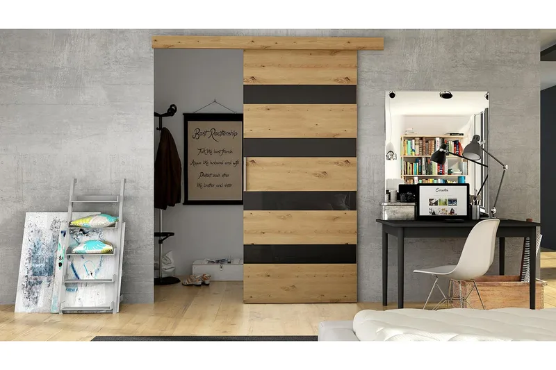 Skydedør - Hus & renovering - Byggeri - Dørre & porte - Skydedøre - Indvendig skydedør