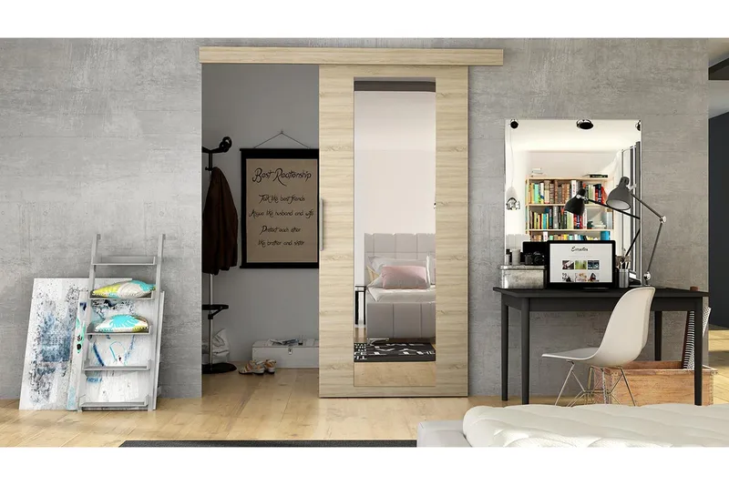 Skydedør - Hus & renovering - Byggeri - Dørre & porte - Skydedøre - Indvendig skydedør