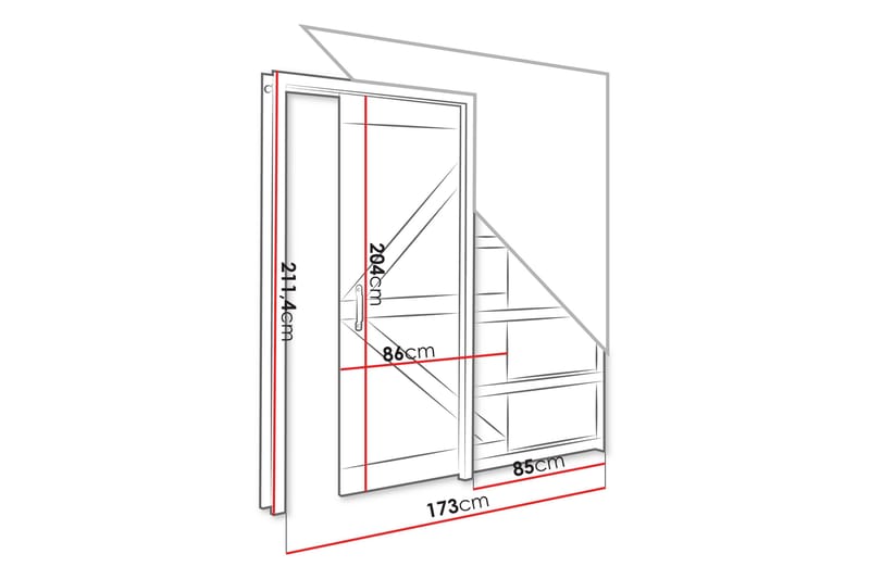 Wilmette Skydedør - Beige - Hus & renovering - Byggeri - Dørre & porte - Skydedøre