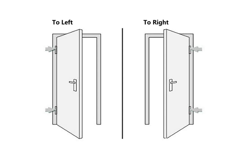 hoveddør 100x210 cm aluminium og PVC hvid - Hvid - Hus & renovering - Byggeri - Dørre & porte - Yderdør & hoveddør - Enkelt yderdør