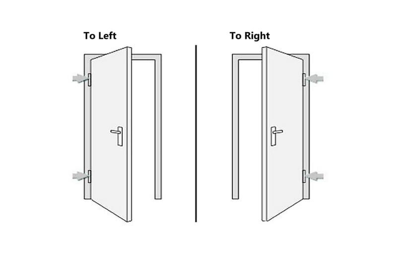hoveddør 110x210 cm aluminium og PVC hvid - Hvid - Hus & renovering - Byggeri - Dørre & porte - Yderdør & hoveddør - Enkelt yderdør