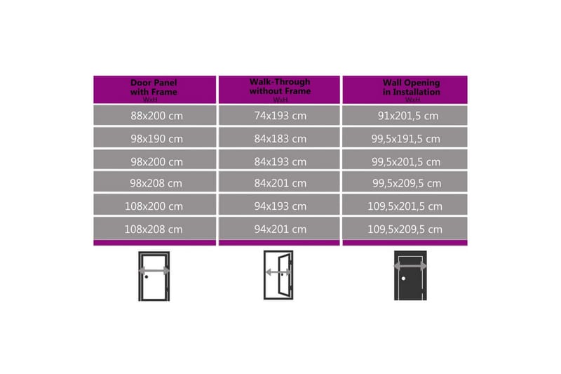 hoveddør 98x200 cm hvid - Hvid - Hus & renovering - Byggeri - Dørre & porte - Yderdør & hoveddør - Enkelt yderdør