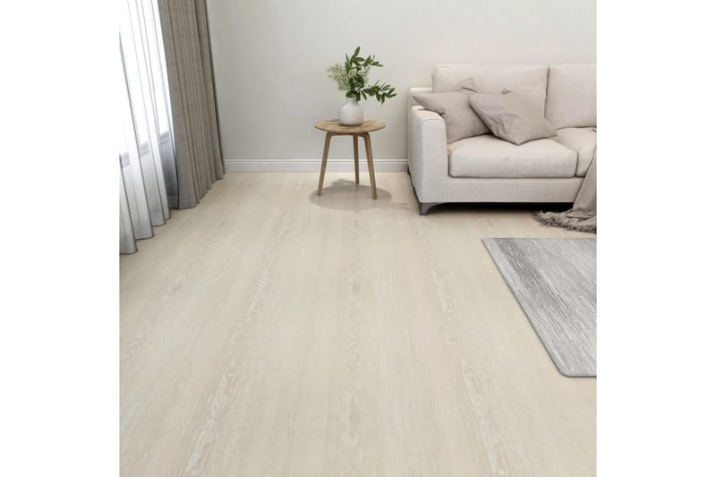 Selvklæbende Gulvbrædder 55 Stk. 5,11 M² Pvc Beige - Beige - Hus & renovering - Byggeri - Gulv, væg & tag - Gulv - Gulvplader & plastikfliser