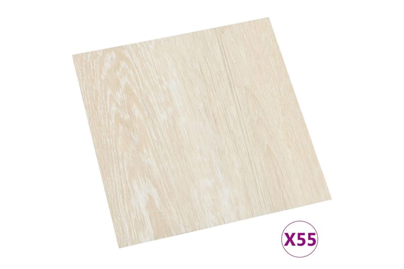 Selvklæbende Gulvbrædder 55 Stk. 5,11 M² Pvc Beige - Beige - Hus & renovering - Byggeri - Gulv, væg & tag - Gulv - Gulvplader & plastikfliser