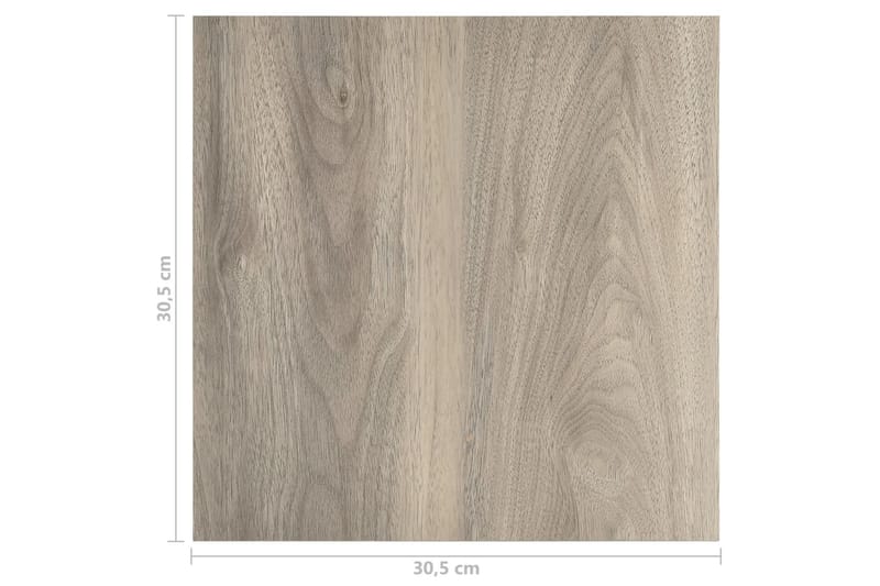 Selvklæbende Gulvbrædder 55 Stk. 5,11 M² Pvc Gråbrun - Gråbrun - Hus & renovering - Byggeri - Gulv, væg & tag - Gulv - Gulvplader & plastikfliser