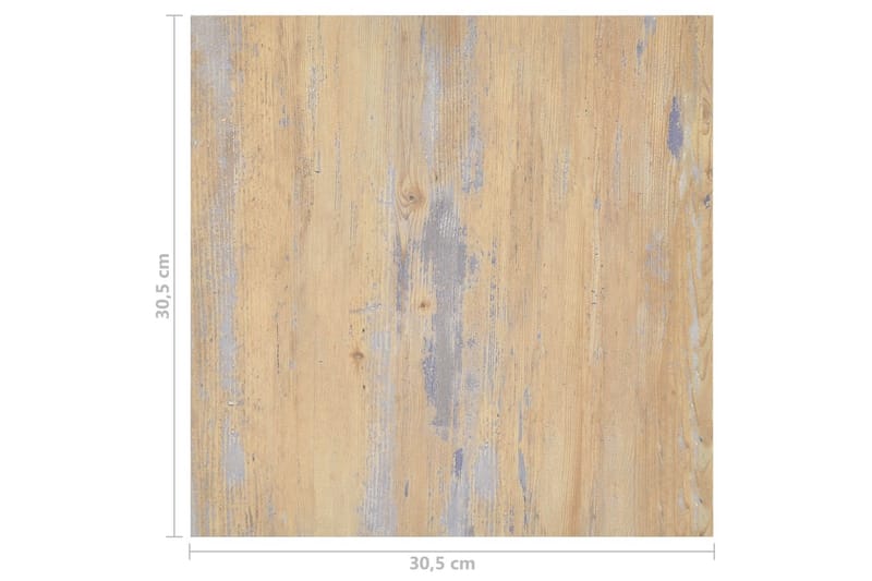 Selvklæbende Gulvbrædder 55 Stk. 5,11 M² Pvc Brun - Brun - Hus & renovering - Byggeri - Gulv, væg & tag - Gulv - Gulvplader & plastikfliser