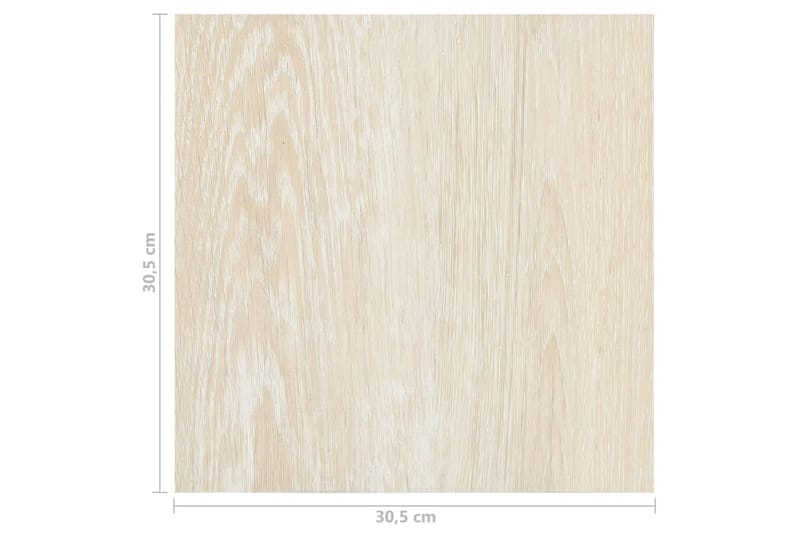 Selvklæbende Gulvbrædder 55 Stk. 5,11 M² Pvc Beige - Beige - Hus & renovering - Byggeri - Gulv, væg & tag - Gulv - Gulvplader & plastikfliser