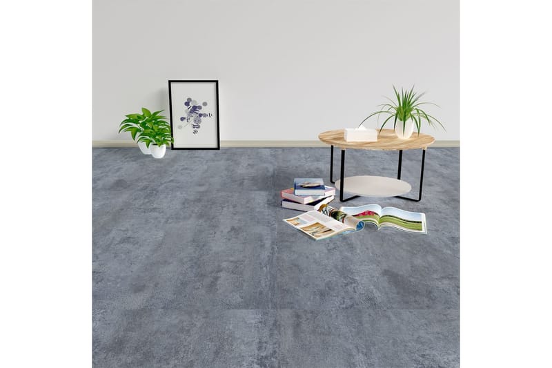 selvklæbende gulvbrædder 20 stk. 1,86 m² PVC grå marmor - Grå - Laminatgulv - Laminatgulv køkken