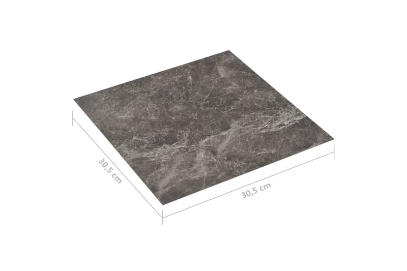 selvklæbende gulvbrædder 20 stk. 1,86 m² PVC sort marmor - Sort - Laminatgulv - Laminatgulv køkken