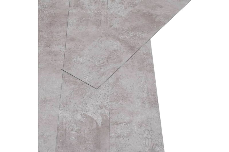 selvhæftende PVC-gulvplanker 5,21 m² 2 mm jordgrå - Grå - Træflise balkon - Vinylgulv & plastik gulv - Gulvplader & plastikfliser