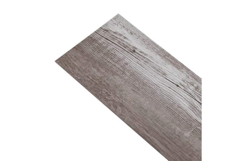 selvhæftende PVC-gulvplanker 5,21 m² 2 mm mat træbrun - Brun - Træflise balkon - Vinylgulv & plastik gulv - Gulvplader & plastikfliser