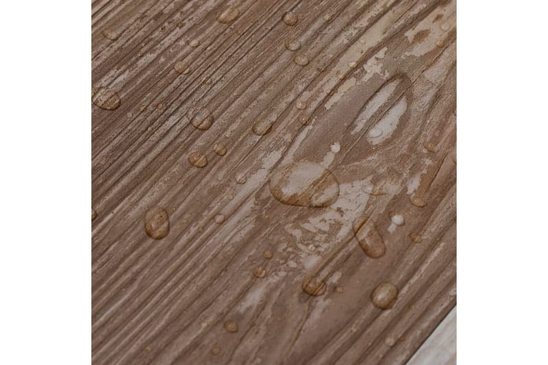 selvhæftende PVC-gulvplanker 5,21 m² 2 mm trævasket - Brun - Træflise balkon - Vinylgulv & plastik gulv - Gulvplader & plastikfliser