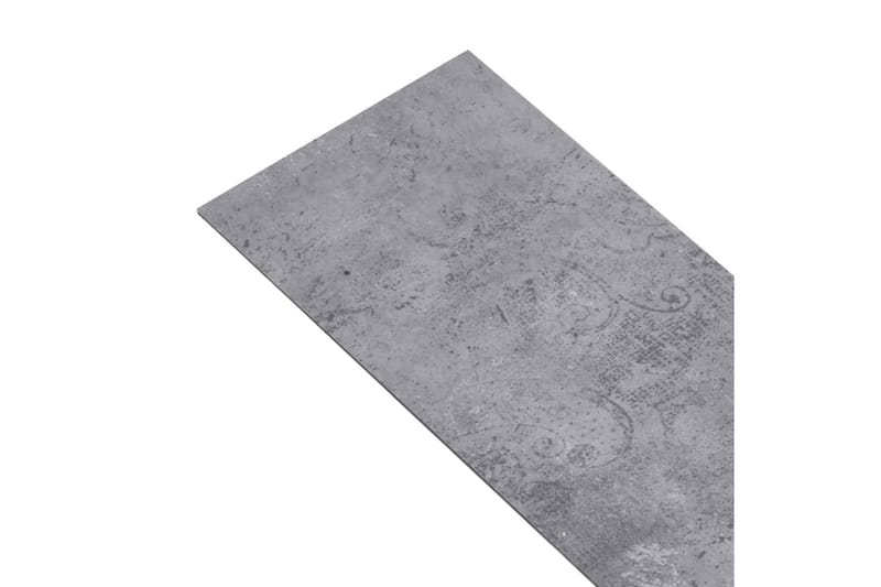 selvhæftende PVC-gulvplanker 5,21 m² 2 mm cementgrå - Grå - Træflise balkon - Vinylgulv & plastik gulv - Gulvplader & plastikfliser