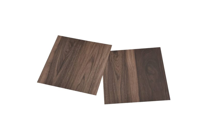 selvklæbende gulvbrædder 20 stk. 1,86 m² PVC mørkebrun - Brun - Træflise balkon - Vinylgulv & plastik gulv - Gulvplader & plastikfliser