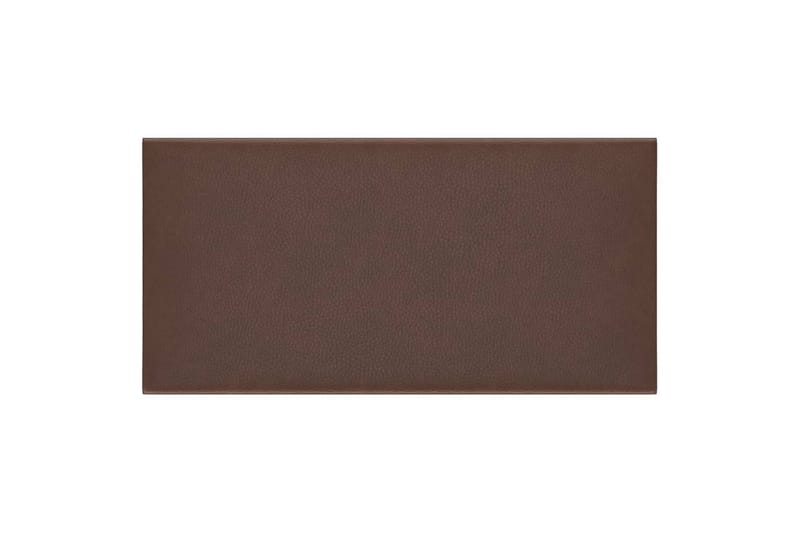 beBasic vægpaneler 12 stk. 30x15 cm 0,54 mÂ² kunstlæder brun - Brun - Hus & renovering - Byggeri - Gulv, væg & tag - Gulv & vægbeklædning - Vægpanel & panelplade