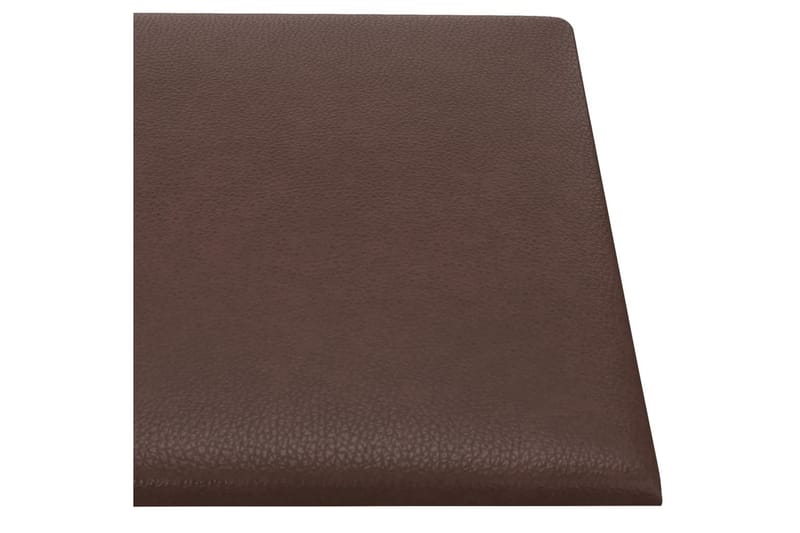 beBasic vægpaneler 12 stk. 30x15 cm 0,54 mÂ² kunstlæder brun - Brun - Hus & renovering - Byggeri - Gulv, væg & tag - Gulv & vægbeklædning - Vægpanel & panelplade