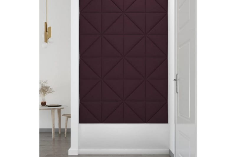 beBasic vægpaneler 12 stk. 30x30 cm 1,08 mÂ² stof lilla - Violet - Vægpanel & panelplade