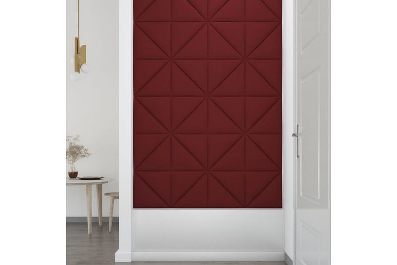 beBasic vægpaneler 12 stk. 30x30 cm 1,08 mÂ² stof vinrød - RÃ¸d - Hus & renovering - Byggeri - Gulv, væg & tag - Gulv & vægbeklædning - Vægpanel & panelplade