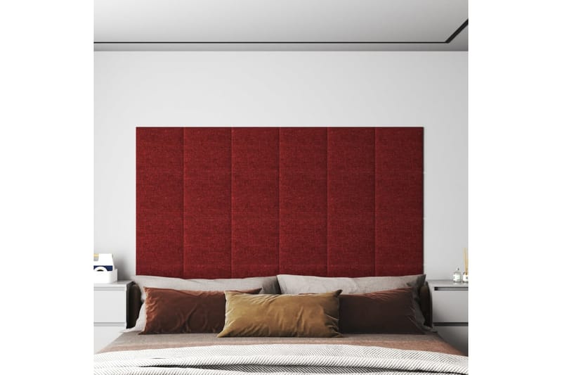 beBasic vægpaneler 12 stk. 30x30 cm 1,08 mÂ² stof vinrød - RÃ¸d - Hus & renovering - Byggeri - Gulv, væg & tag - Gulv & vægbeklædning - Vægpanel & panelplade