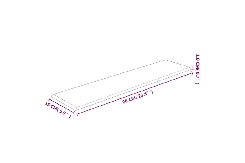 beBasic vægpaneler 12 stk. 60x15 cm 0,54 mÂ² stof sort - Sort - Vægpanel & panelplade
