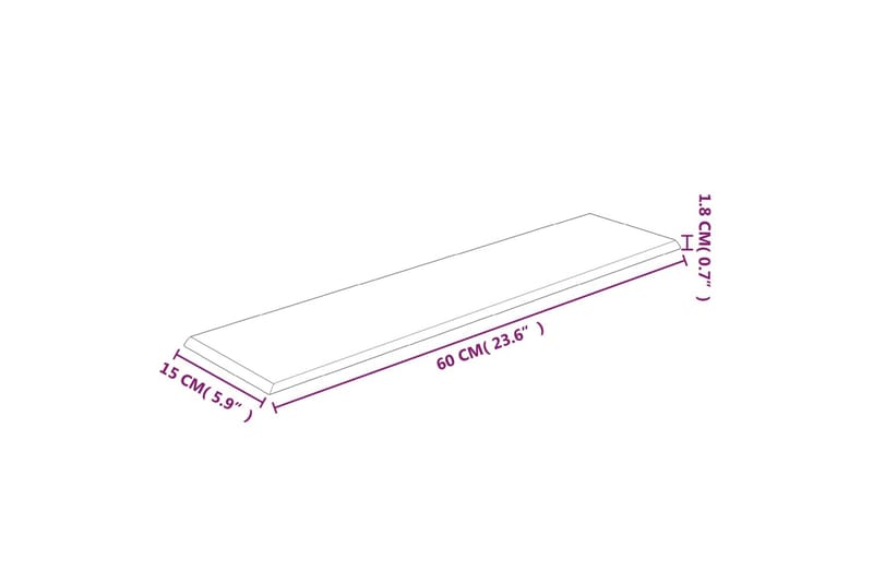 beBasic vægpaneler 12 stk. 60x15 cm 1,08 mÂ² fløjl lyserød - LyserÃ¸d - Vægpanel & panelplade
