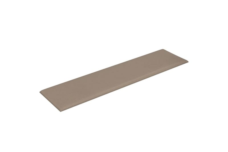 beBasic vægpaneler 12 stk. 60x15 cm 1,08 mÂ² kunstlæder cappuccinofarvet - Brun - Hus & renovering - Byggeri - Gulv, væg & tag - Gulv & vægbeklædning - Vægpanel & panelplade