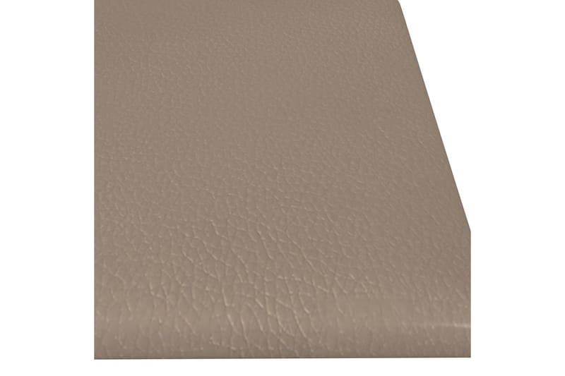 beBasic vægpaneler 12 stk. 60x15 cm 1,08 mÂ² kunstlæder cappuccinofarvet - Brun - Hus & renovering - Byggeri - Gulv, væg & tag - Gulv & vægbeklædning - Vægpanel & panelplade