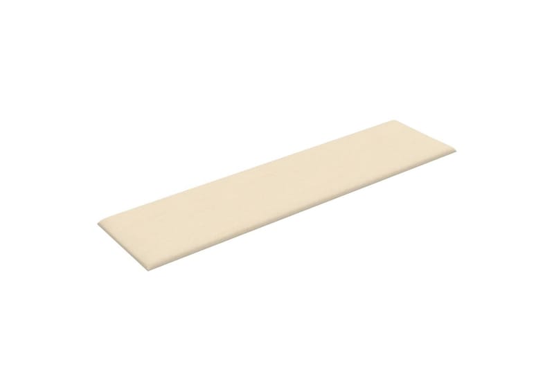 beBasic vægpaneler 12 stk. 60x15 cm 1,08 mÂ² stof cremefarvet - Creme - Hus & renovering - Byggeri - Gulv, væg & tag - Gulv & vægbeklædning - Vægpanel & panelplade