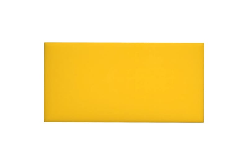 beBasic vægpaneler 12 stk. 60x30 cm 2,16 mÂ² fløjl gul - Gul - Vægpanel & panelplade