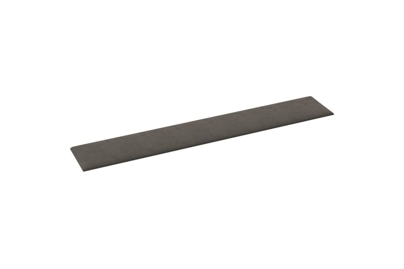 beBasic vægpaneler 12 stk. 90x15 cm 1,62 mÂ² fløjl mørkegrå - GrÃ¥ - Hus & renovering - Byggeri - Gulv, væg & tag - Gulv & vægbeklædning - Vægpanel & panelplade