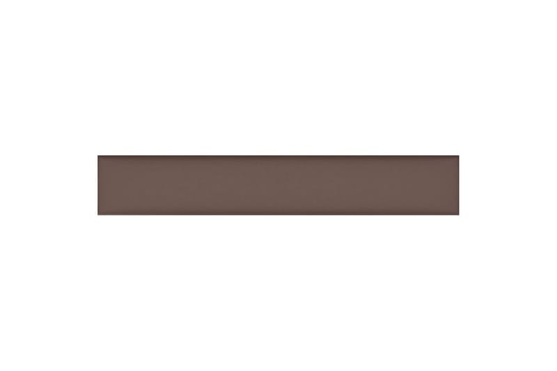 beBasic vægpaneler 12 stk. 90x15 cm 1,62 mÂ² kunstlæder brun - Brun - Vægpanel & panelplade