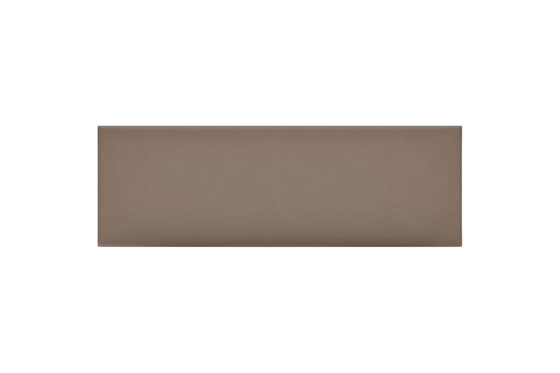 beBasic vægpaneler 12 stk. 90x30 cm 3,24 mÂ² kunstlæder cappuccino - Brun - Hus & renovering - Byggeri - Gulv, væg & tag - Gulv & vægbeklædning - Vægpanel & panelplade