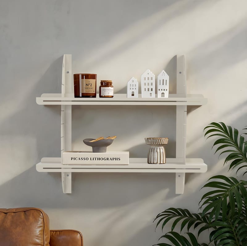 Clavor væghylde 70 cm - Blød Beige - Opbevaring - Hylder & Reoler - Væghylde & vægreol