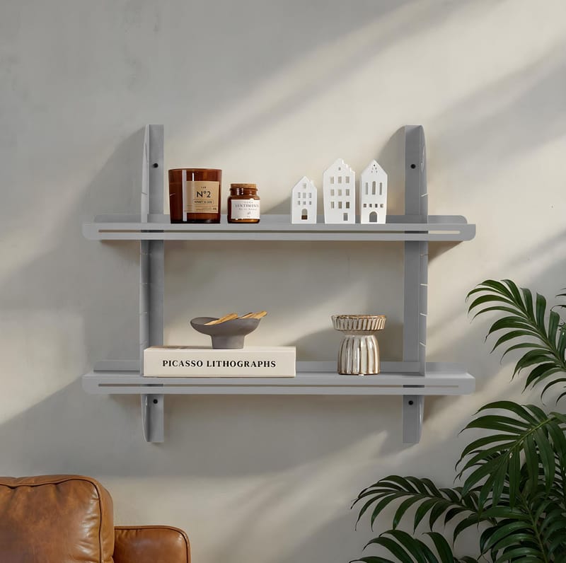 Clavor væghylde 70 cm - Grå - Opbevaring - Hylder & Reoler - Væghylde & vægreol