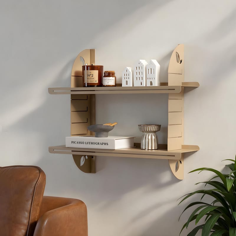 Clavor væghylde 70 cm - Taupe - Opbevaring - Hylder & Reoler - Væghylde & vægreol