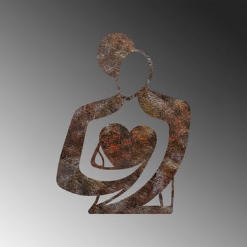 Dekorativ metal-vægdekoration Wallxpert Rusty Hug (70 x 52 cm) - Hus & renovering - Byggeri - Gulv, væg & tag - Gulv & vægbeklædning - Vægplader
