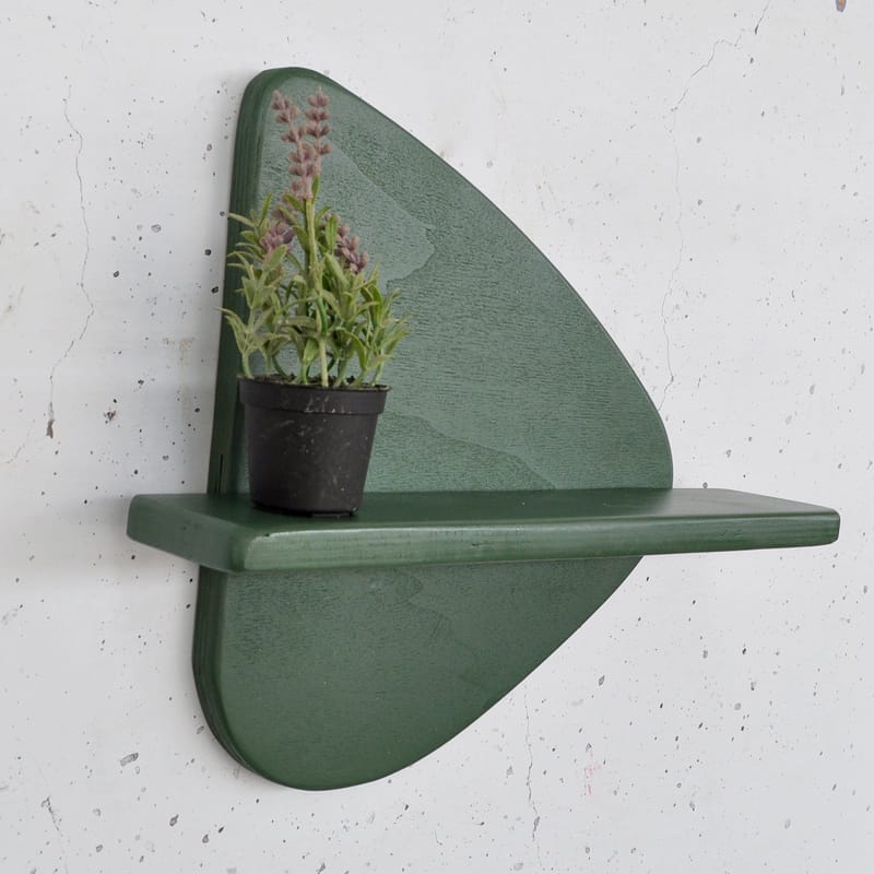 Dekorativ væghylde i træ Hanah Home Magna (35 x 32 x 11 cm) Mørkegrøn - Hus & renovering - Byggeri - Gulv, væg & tag - Gulv & vægbeklædning - Vægplader