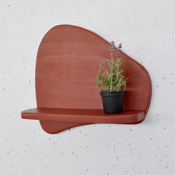 Dekorativ væghylde i træ Hanah Home Magna (35 x 32 x 11 cm) Rød - Hus & renovering - Byggeri - Gulv, væg & tag - Gulv & vægbeklædning - Vægplader