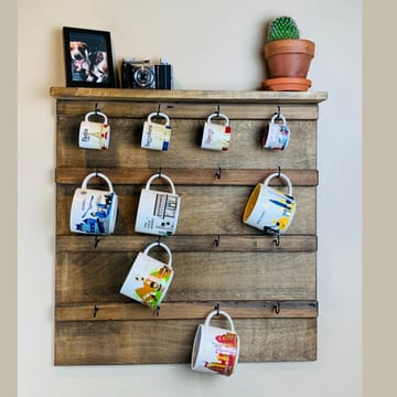 Dekorativ væghylde i træ Hanah Home Rafity (55 x 55 x 7 cm) - Hus & renovering - Byggeri - Gulv, væg & tag - Gulv & vægbeklædning - Vægplader