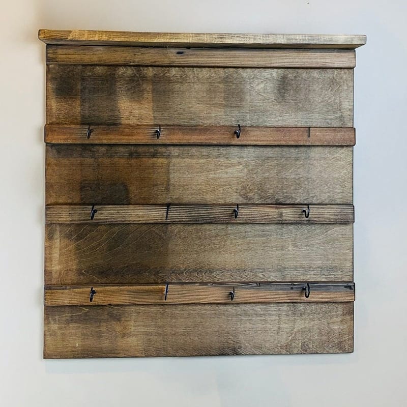 Dekorativ væghylde i træ Hanah Home Rafity (55 x 55 x 7 cm) - Hus & renovering - Byggeri - Gulv, væg & tag - Gulv & vægbeklædning - Vægplader
