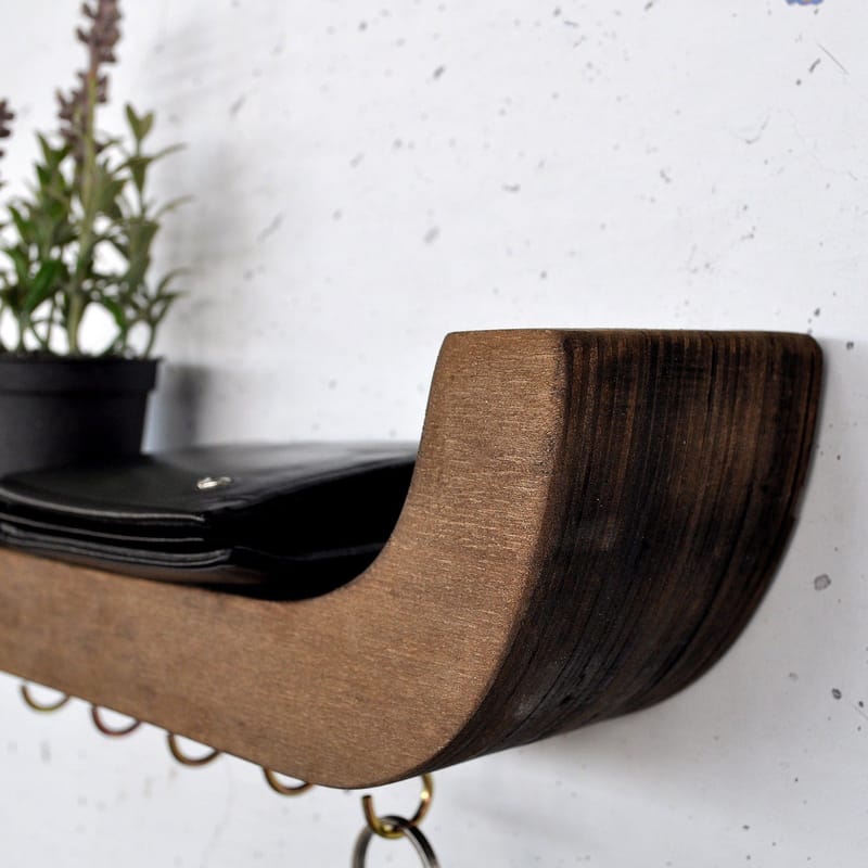 Dekorativ væghylde i træ Hanah Home Rafnet (33 x 11 x 7 cm) - Hus & renovering - Byggeri - Gulv, væg & tag - Gulv & vægbeklædning - Vægplader