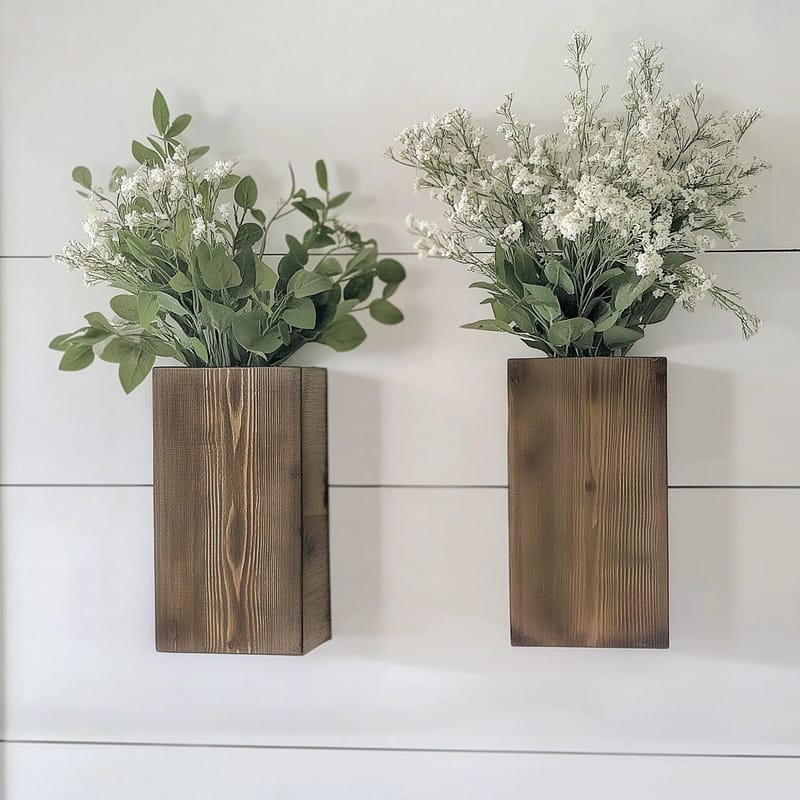 Dekorativ væghylde i træ Hanah Home Rafqua træ 16 x 8 x 6 cm - Hus & renovering - Byggeri - Gulv, væg & tag - Gulv & vægbeklædning - Vægplader